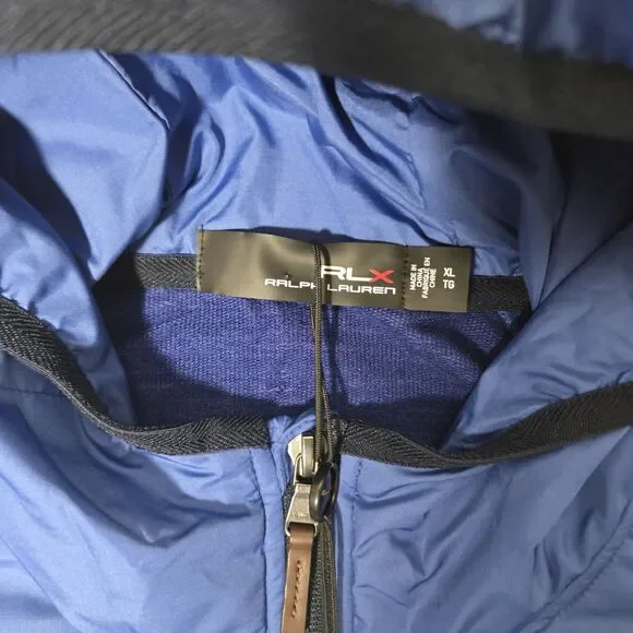 $268 RLX Ralph Lauren Wool Quilted Full Zip Golf Hybrid Jacket Mens XL NEW - Picture 3 of 6